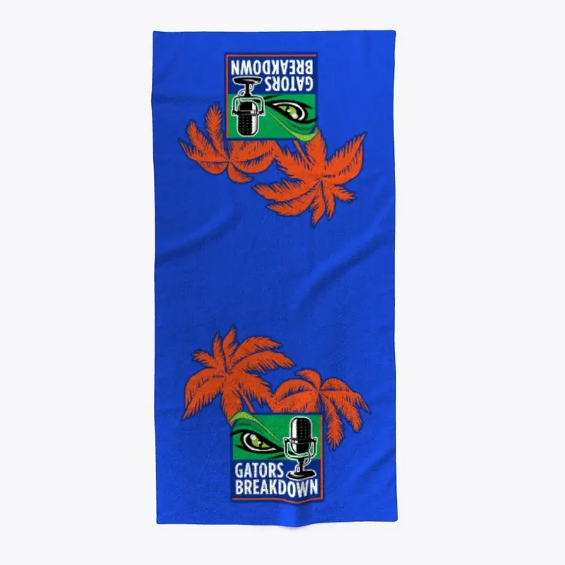 Gators Breakdown - Palm Tree Towel